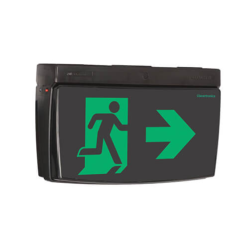 Cleverfit Exit, Surface Mount, LP, DALI Emergency, Theatre Version, Running Man Arrow One Way, Double Sided